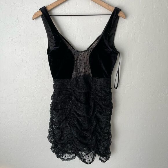 For Love and Lemons Jourdan Lace Mesh Mini Dress Size Medium NEW NWT - Picture 4 of 9